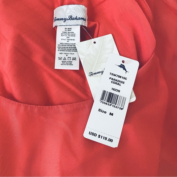 Tommy Bahama Chiffon Overlay Dress NWT - Picture 8 of 8